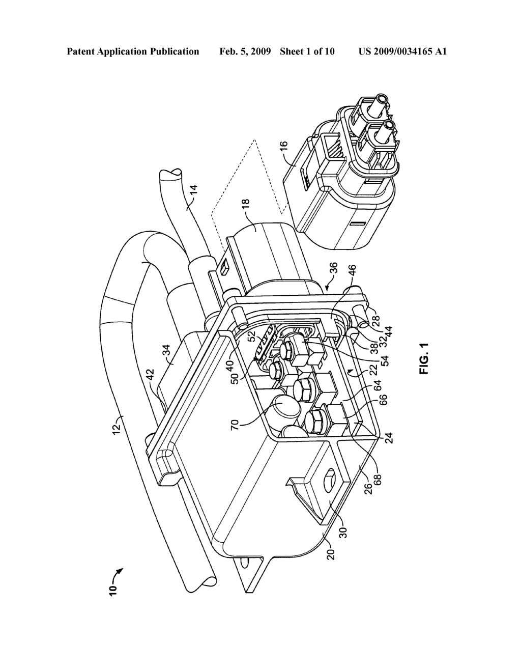 Power distribution module and header assembly therefor - diagram, schematic, and image 02