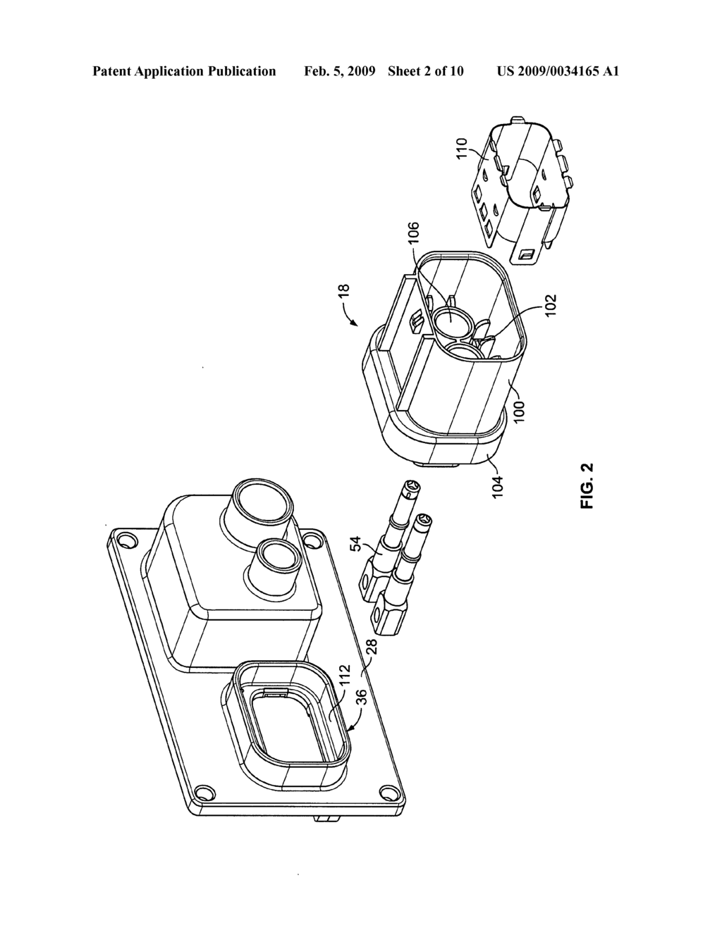 Power distribution module and header assembly therefor - diagram, schematic, and image 03