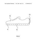 Shoe With Ultraviolet LED Irradiated Photocatalyst Coated Surfaces. diagram and image