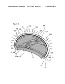 Omnidirectionally illuminated helmet diagram and image