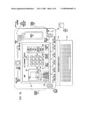 Circuit to provide backup telephone service for a multiple service access system using a twisted pair diagram and image