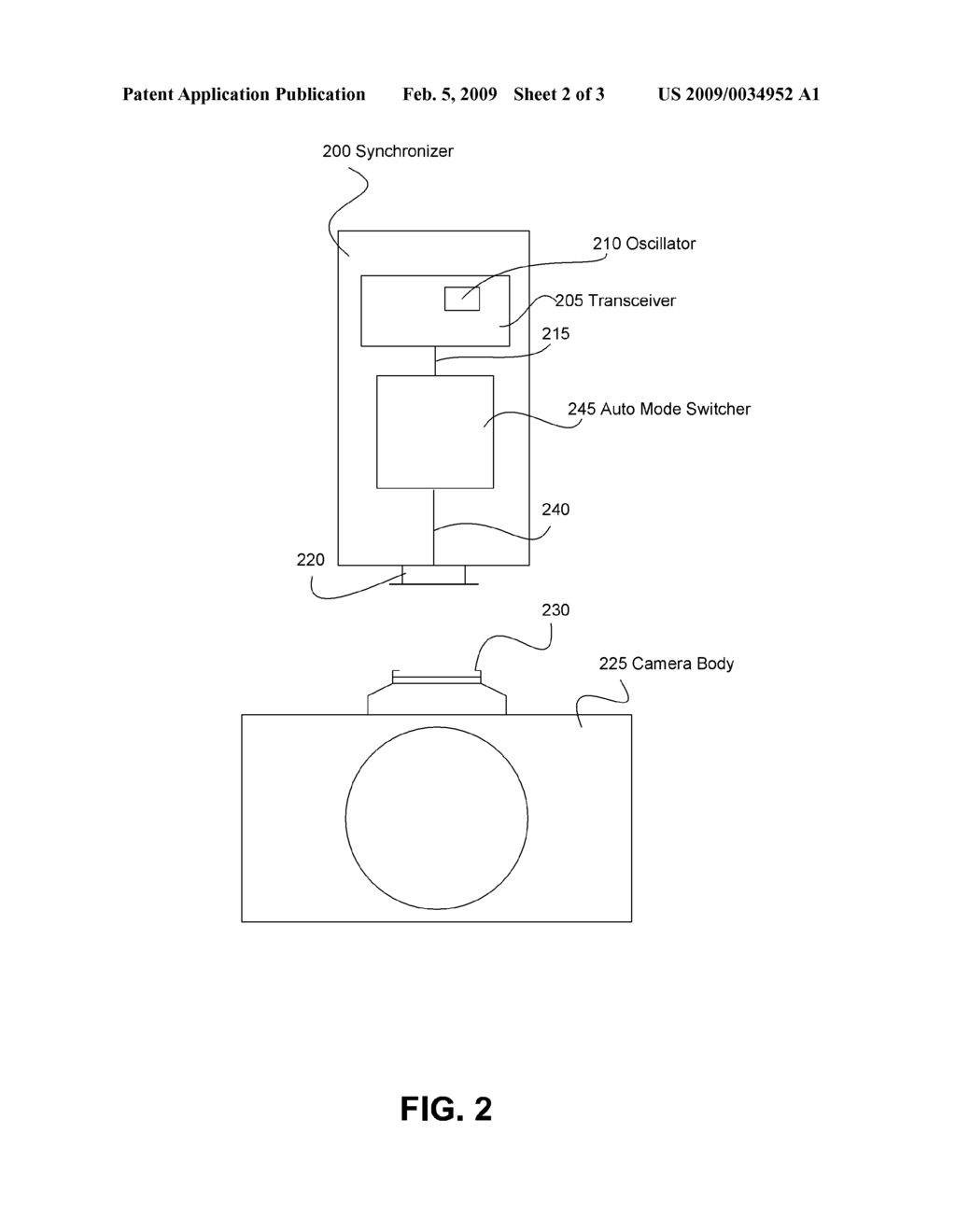 Wireless Camera Flash Synchronizer System and Method - diagram, schematic, and image 03