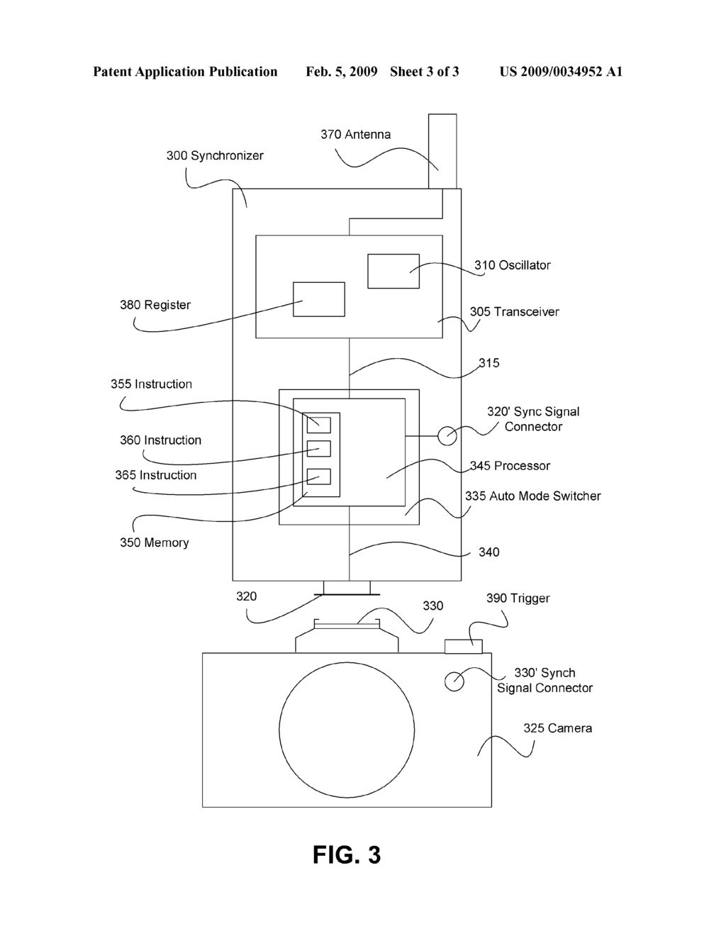 Wireless Camera Flash Synchronizer System and Method - diagram, schematic, and image 04