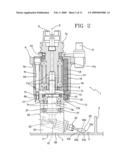 Device for machining workpieces, in particular aeronautical parts manufactured from solid blocks of raw material diagram and image