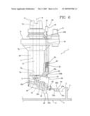 Device for machining workpieces, in particular aeronautical parts manufactured from solid blocks of raw material diagram and image