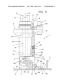 Device for machining workpieces, in particular aeronautical parts manufactured from solid blocks of raw material diagram and image