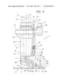 Device for machining workpieces, in particular aeronautical parts manufactured from solid blocks of raw material diagram and image