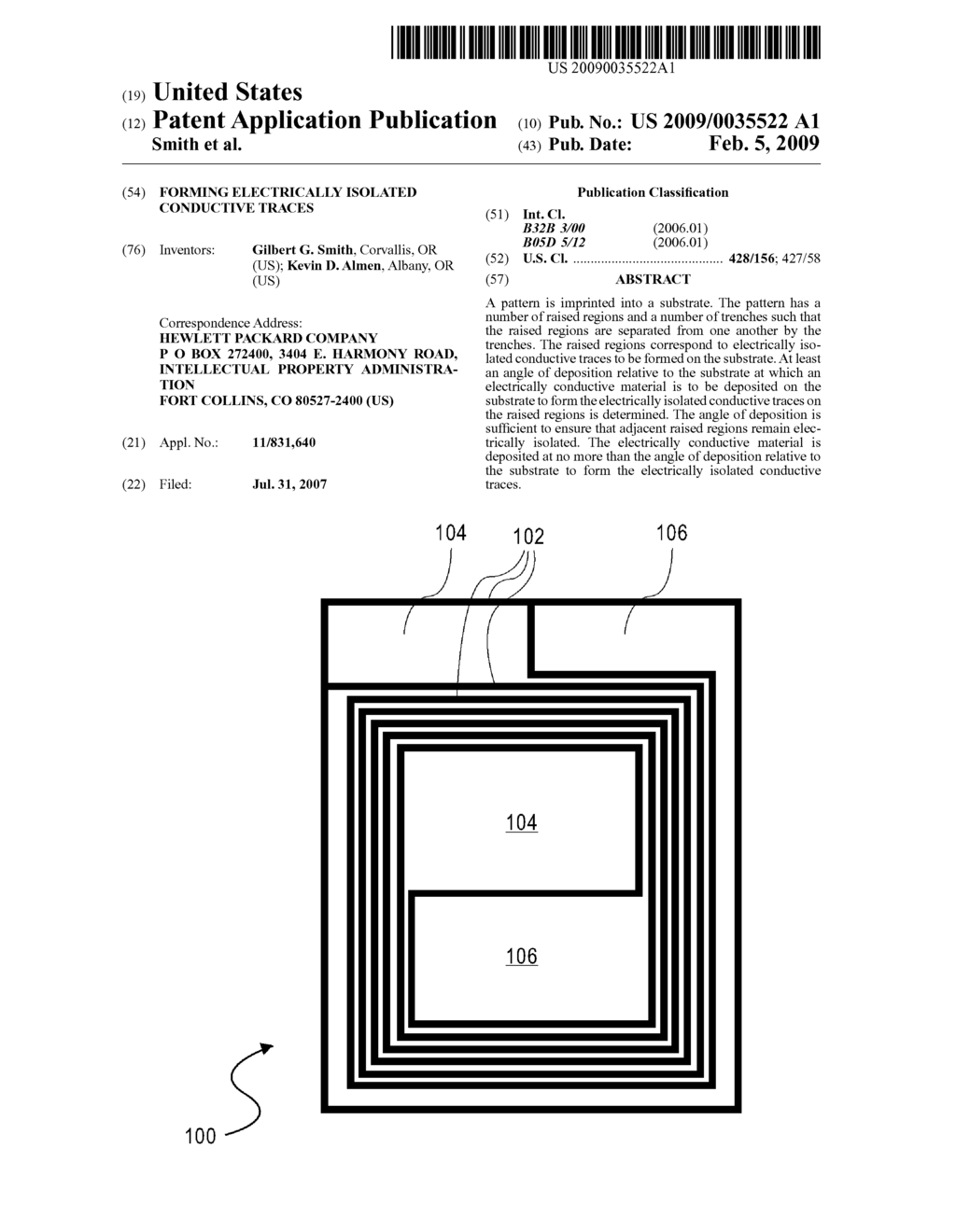 Forming electrically isolated conductive traces - diagram, schematic, and image 01