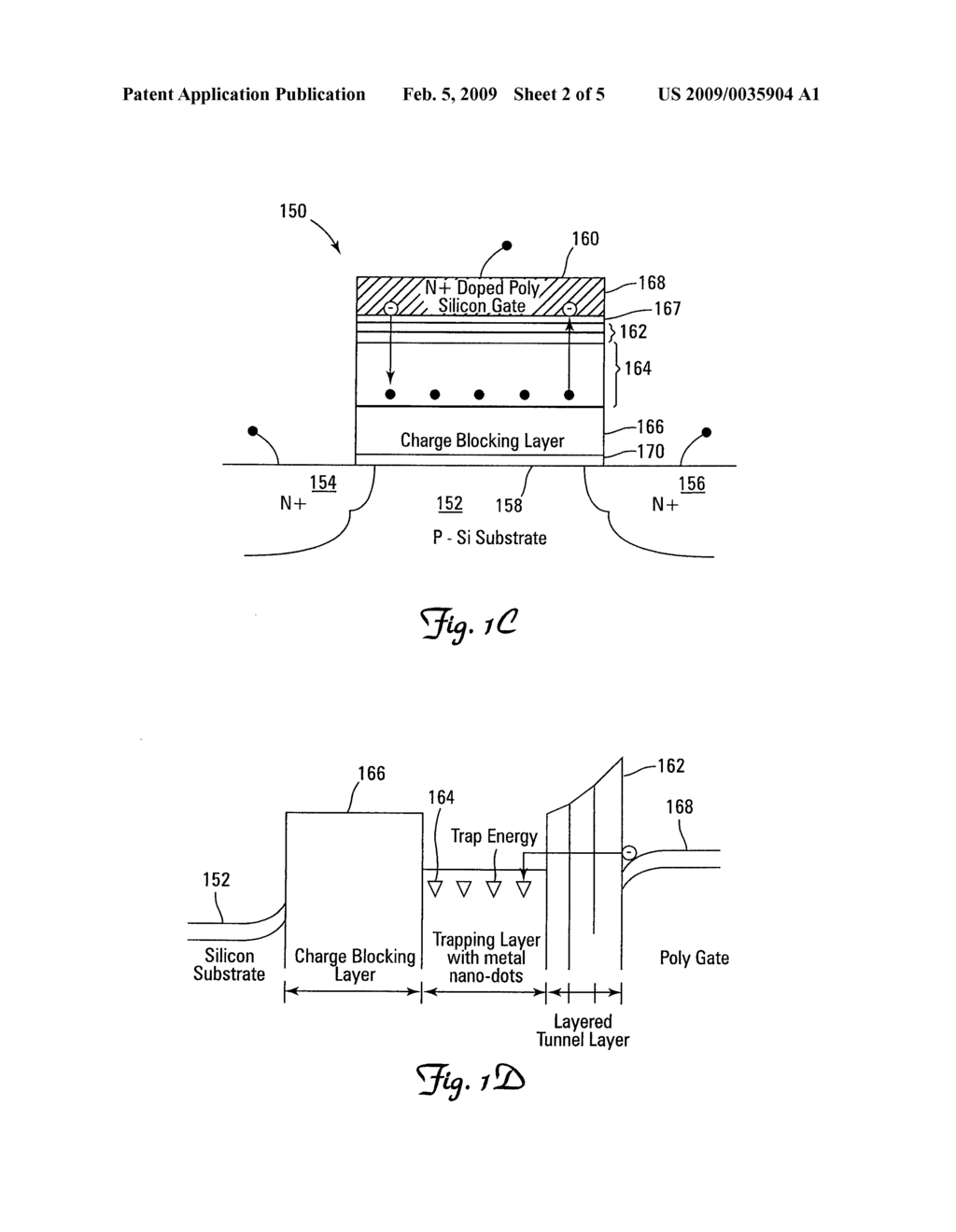 METHODS OF FORMING NON-VOLATILE MEMORY HAVING TUNNEL INSULATOR OF INCREASING CONDUCTION BAND OFFSET - diagram, schematic, and image 03