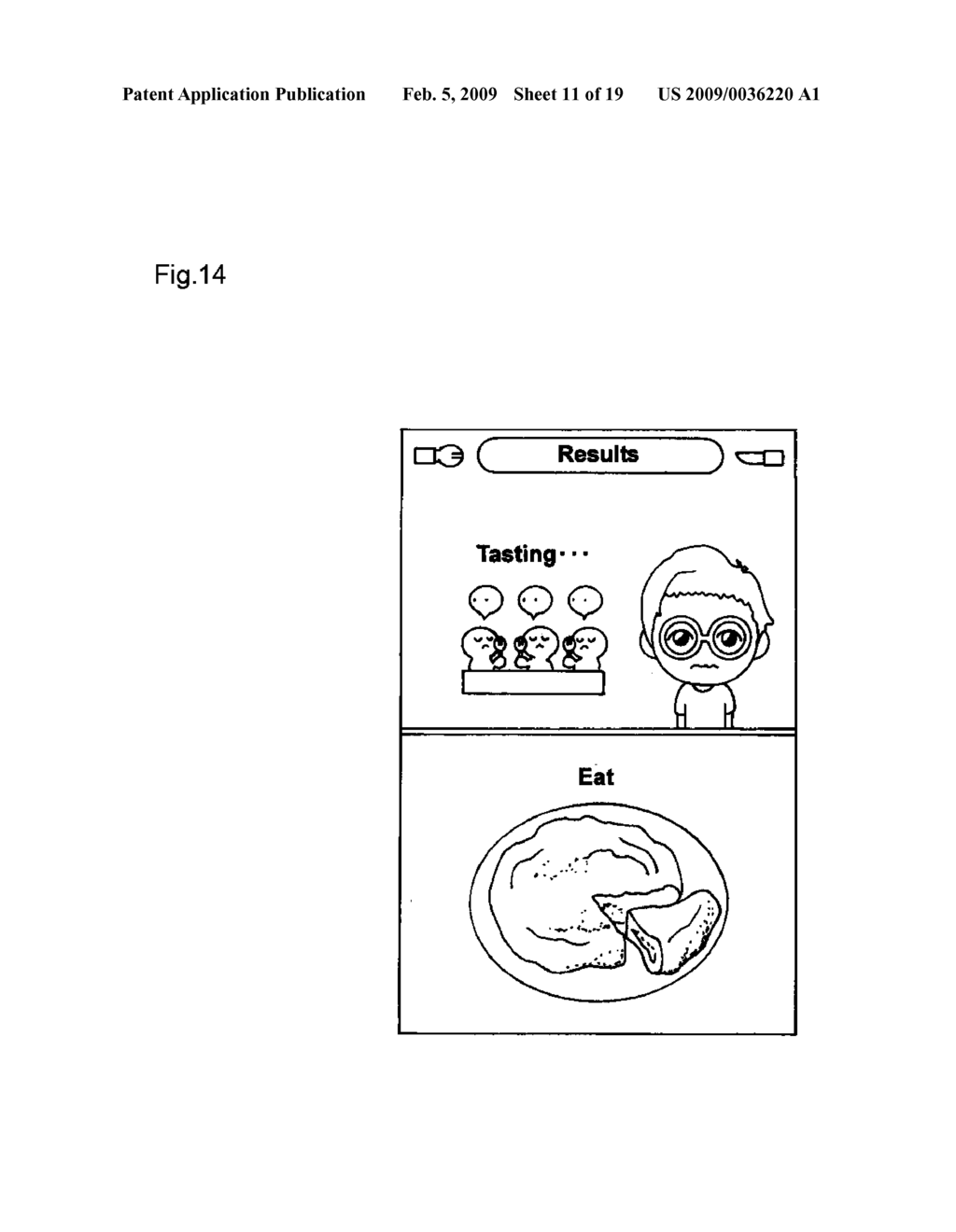 COOKING GAME PROGRAM, RECORDING MEDIUM WITH THE PROGRAM RECORDED THEREON, AND GAME DEVICE - diagram, schematic, and image 12