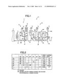 Control apparatus for hybrid vehicle power transmitting system diagram and image