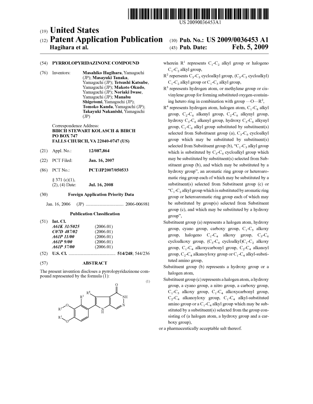 Pyrrolopyridazinone Compound - diagram, schematic, and image 01