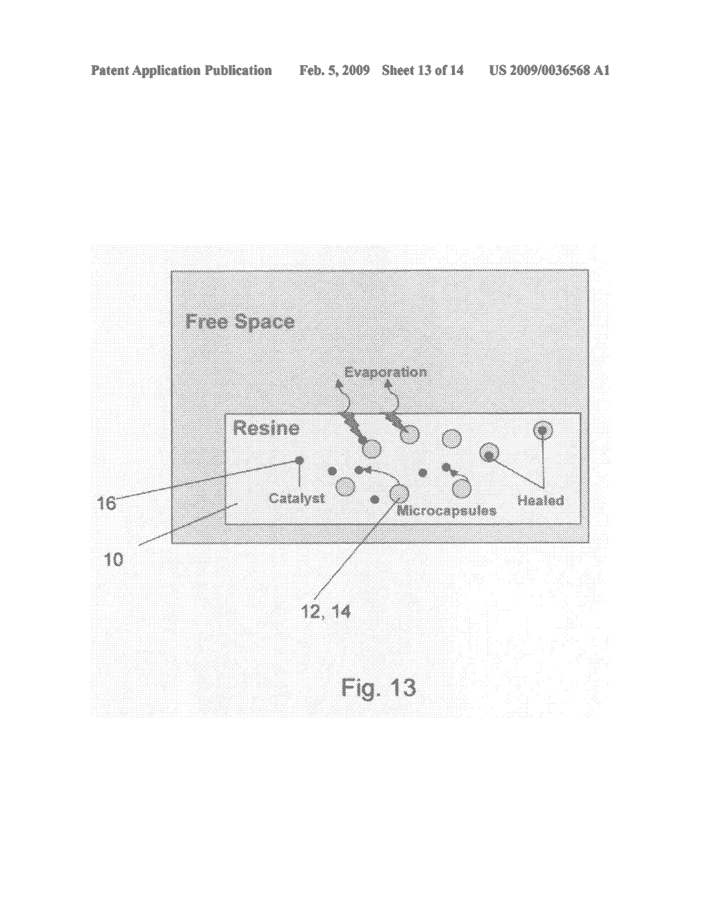 SELF HEALING COMPOSITE MATERIAL AND METHOD OF MANUFACTURING SAME - diagram, schematic, and image 14