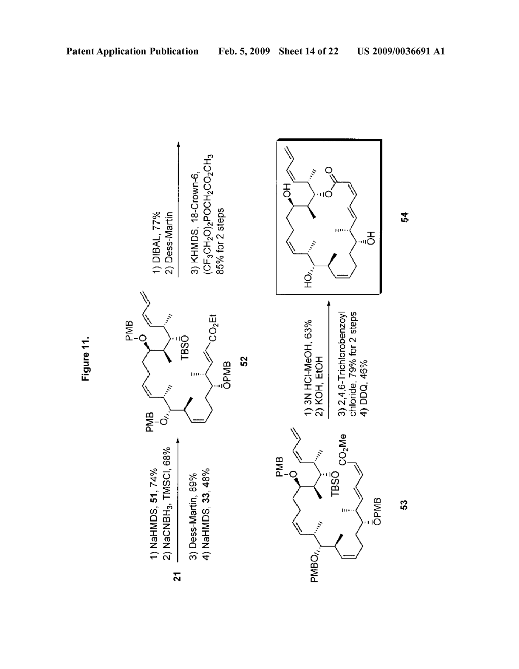 ANALOGS OF DICODERMOLIDE AND DICTYOSTATIN-1, INTERMEDIATES THEREFOR AND METHODS OF SYNTHESIS THEREOF - diagram, schematic, and image 15