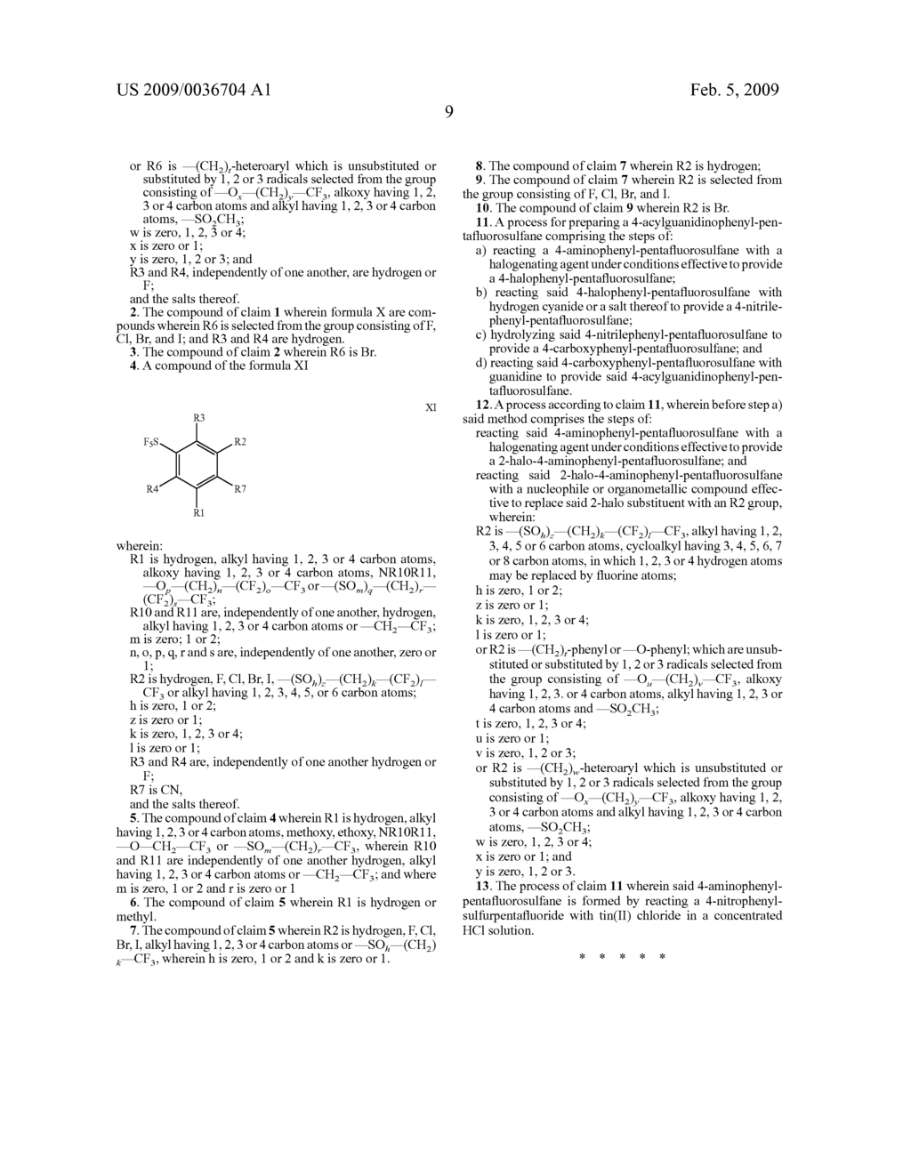 Process for Preparing 4-Pentafluorosulfanylbenzoylguanidines - diagram, schematic, and image 10