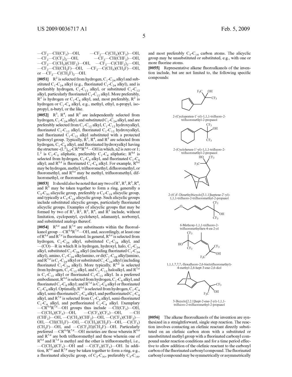 Precursors to Fluoroalkanol-Containing Olefin Monomers, and Associated Methods of Synthesis and Use - diagram, schematic, and image 06