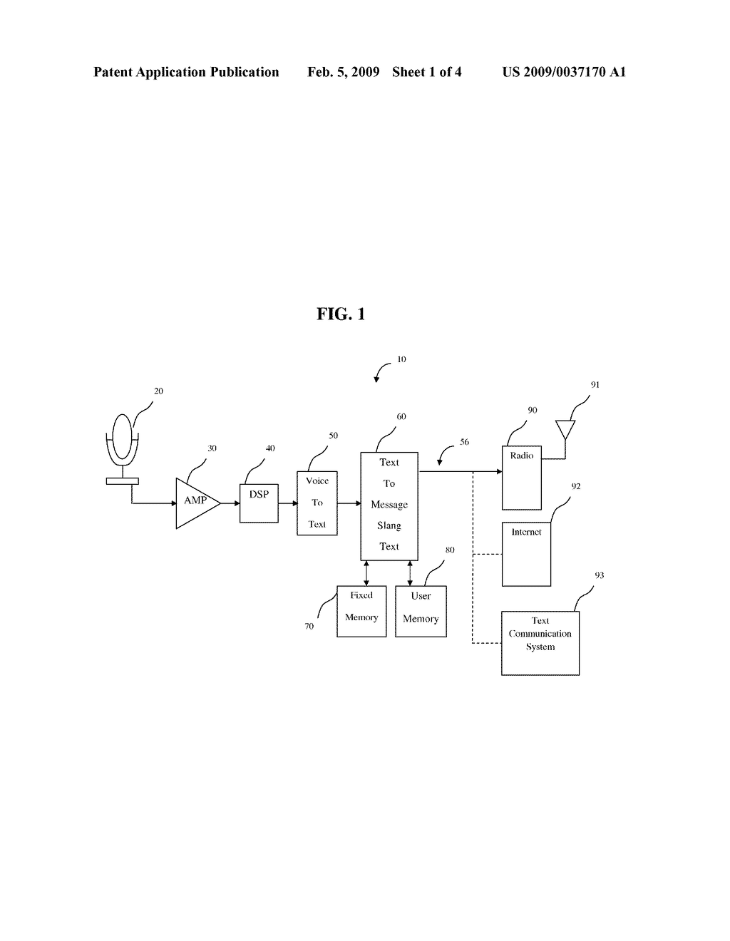 METHOD AND APPARATUS FOR VOICE COMMUNICATION USING ABBREVIATED TEXT MESSAGES - diagram, schematic, and image 02