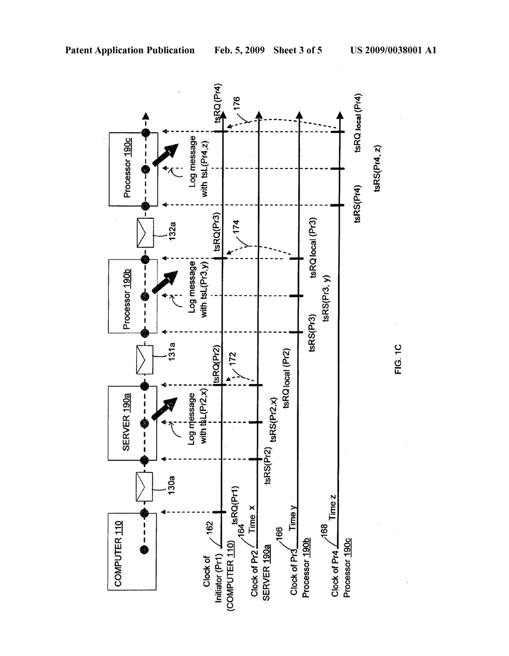 Correlation of Log Information In A Distributed Computing Environment Using Relative Timestamps - diagram, schematic, and image 04