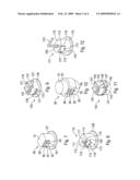 WEED TRIMMING APPARATUS, WEED TRIMMER HEAD, AND TRIMMER LINE RETENTION DEVICE diagram and image