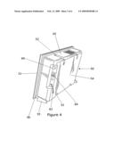 Illuminated display with simulated motion diagram and image