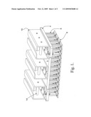 Modular mounting device for concrete casting machines diagram and image