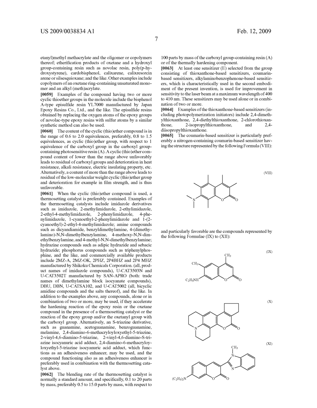 ALKALI DEVELOPMENT-TYPE SOLDER RESIST, CURED PRODUCT THEREOF, AND PRINTED WIRING BOARD PREPARED BY USING THE SAME - diagram, schematic, and image 09