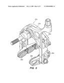 Cam activated bicycle wheel brake diagram and image