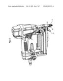 ATTACHING AND DETACHING METHOD OF CONTACT TOP OF NAILING MACHINE diagram and image