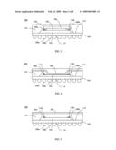 THERMALLY ENHANCED BALL GRID ARRAY PACKAGE FORMED IN STRIP WITH ONE-PIECE DIE-ATTACHED EXPOSED HEAT SPREADER diagram and image