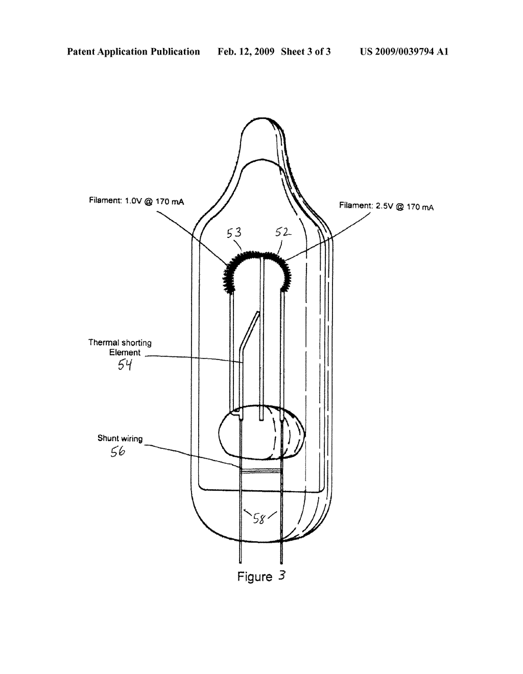 MINIATURE LIGHT BULB FOR RANDOM HIGH-LOW TWINKLE IN SERIES-WIRED LIGHT STRING - diagram, schematic, and image 04