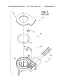 Electric current detector having detector element holder coupled to magnetic core casing diagram and image