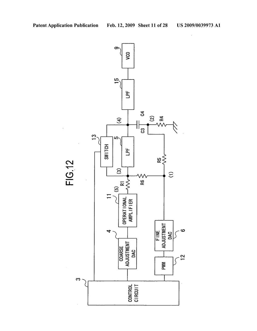 VCO driving circuit and frequency synthesizer - diagram, schematic, and image 12