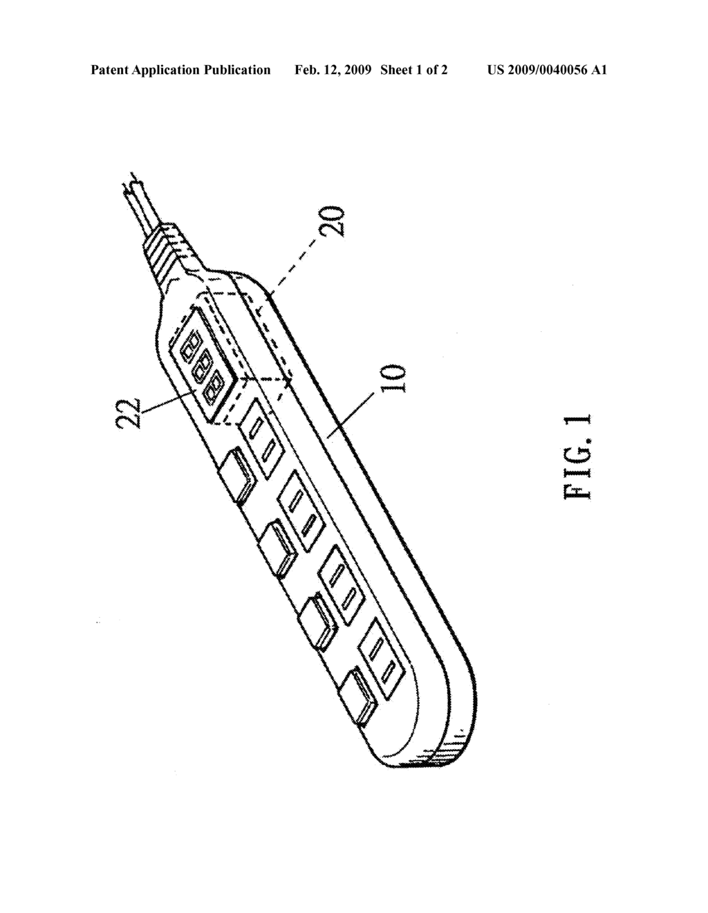 RECEPTACLE CAPABLE OF WARNING OVERLOADING - diagram, schematic, and image 02