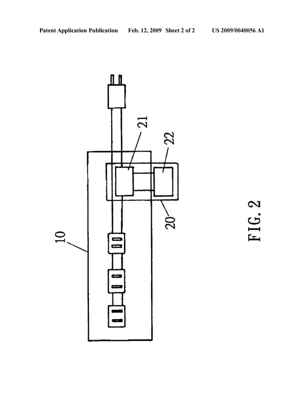 RECEPTACLE CAPABLE OF WARNING OVERLOADING - diagram, schematic, and image 03