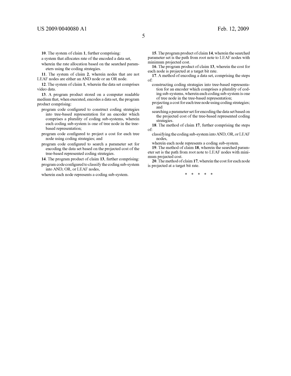 System and method for encoding a data set - diagram, schematic, and image 10