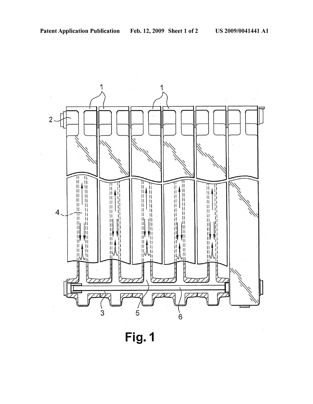 HOME HEATING RADIATOR USING A PHASE CHANGE HEAT TRANSFER FLUID - diagram, schematic, and image 02