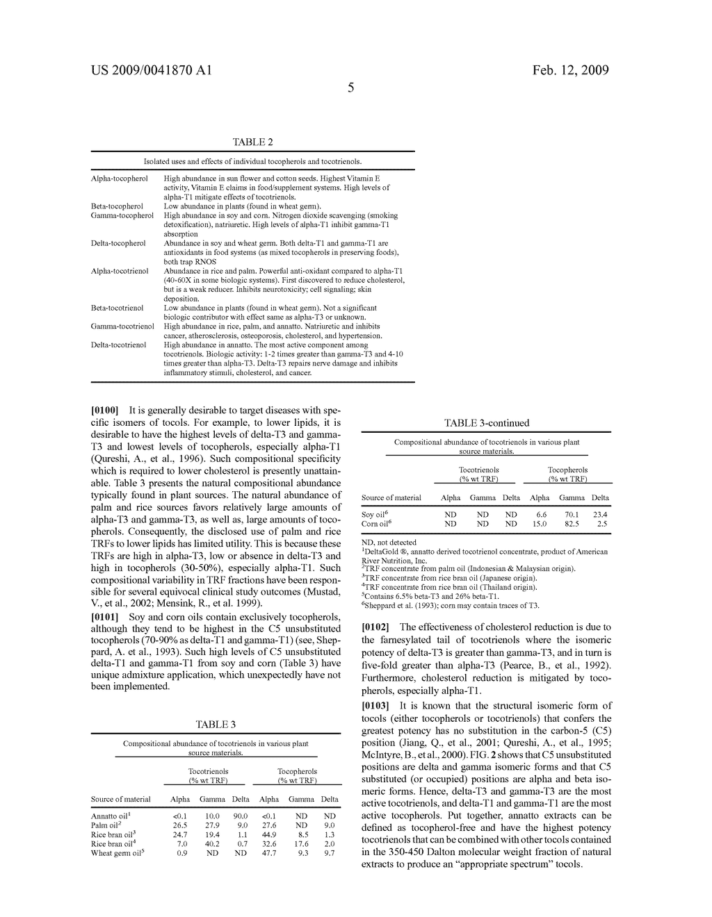 Annatto Extract Compositions Including Tocotrienols and Tocopherols and Methods of Use - diagram, schematic, and image 09
