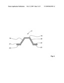 Composite fibre component with thermoplastic stiffening elements diagram and image