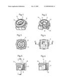 Coaxial plug-in connector comprising a contact mechanism for electrical contact diagram and image