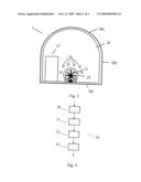 Tunnel cover for a tunnel for controlled ventilation of gas diagram and image