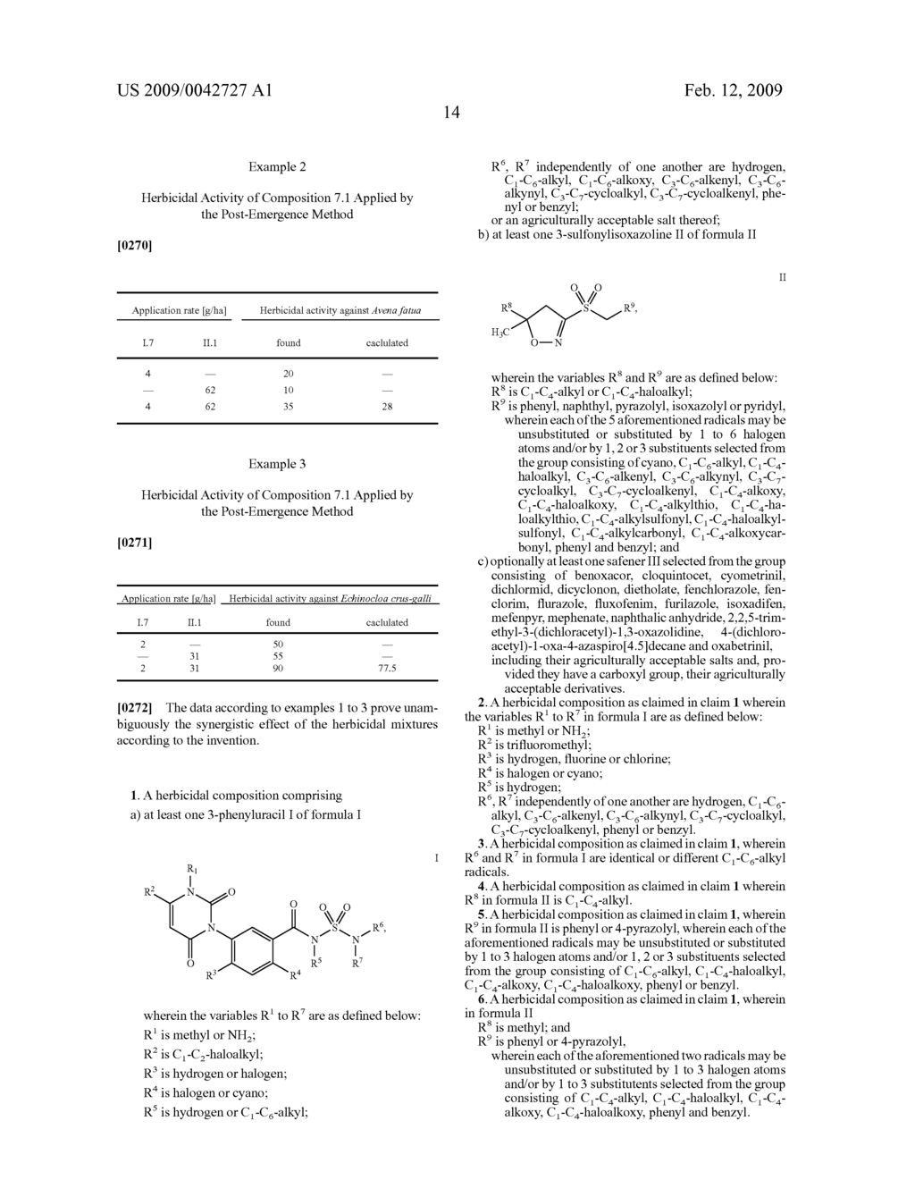 Herbicidal compositions based on 3-phenyluracils and 3-sulfonylisoxazolines - diagram, schematic, and image 16