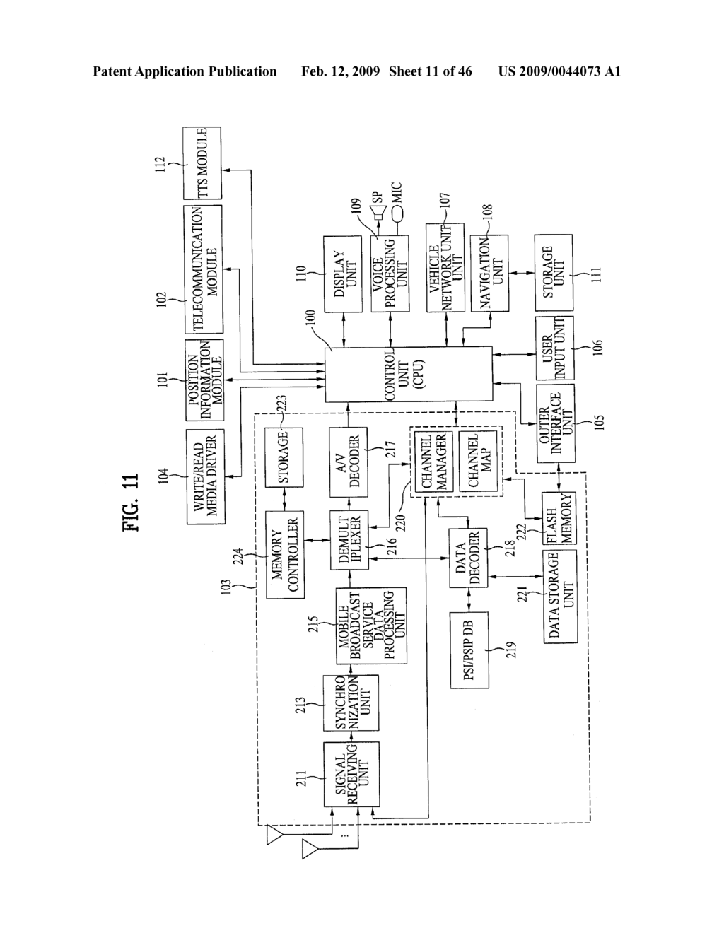 BROADCAST RECEIVER AND METHOD OF PROCESSING DATA - diagram, schematic, and image 12
