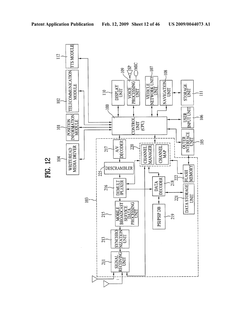 BROADCAST RECEIVER AND METHOD OF PROCESSING DATA - diagram, schematic, and image 13