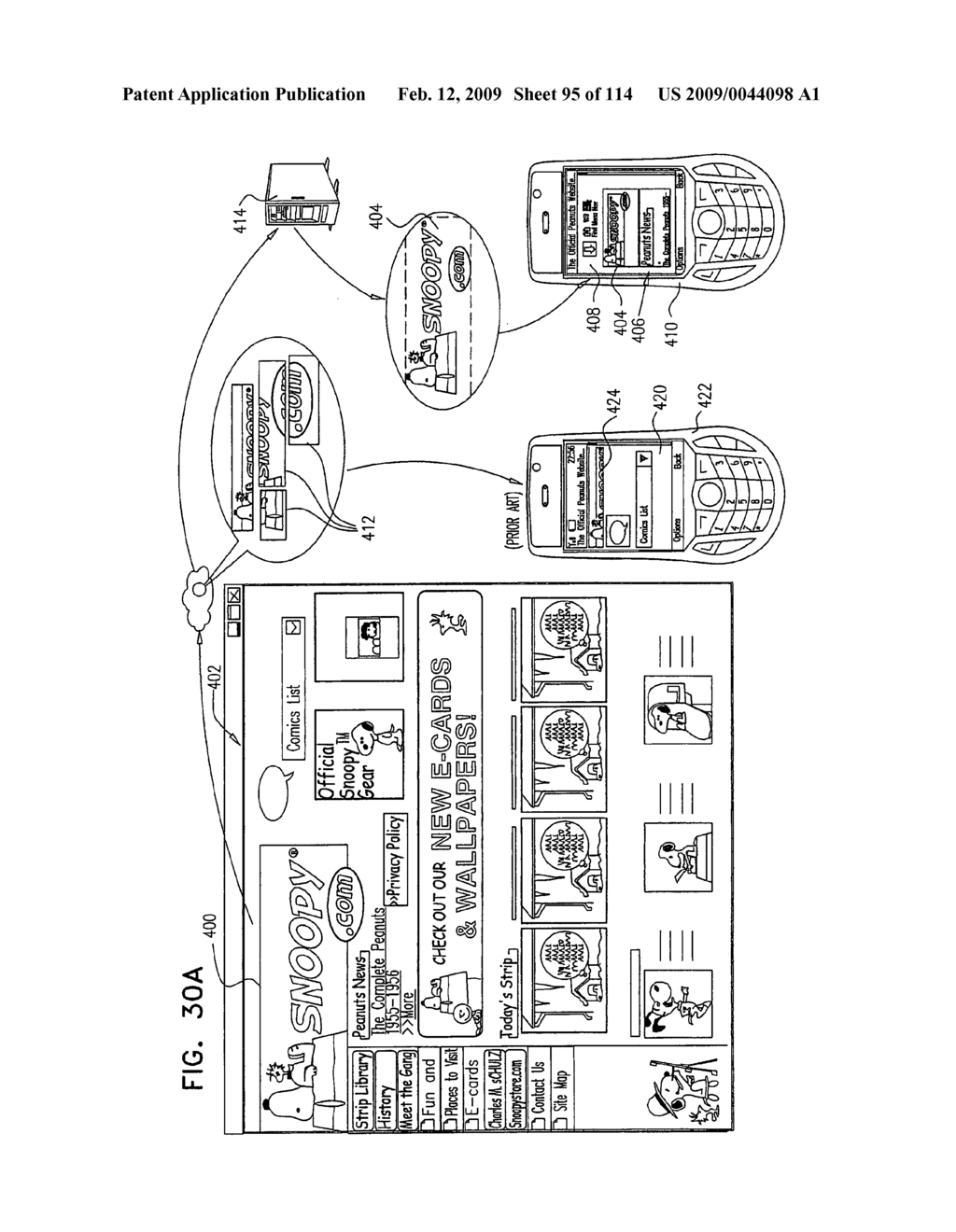 Methods and apparatus for enabling use of web content on various types of devices - diagram, schematic, and image 96