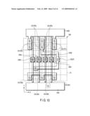 THIN-FILM TRANSISTOR CIRCUIT, DESIGN METHOD FOR THIN-FILM TRANSISTOR, DESIGN PROGRAM FOR THIN-FILM TRANSISTOR CIRCUIT, DESIGN PROGRAM RECORDING MEDIUM, DESIGN LIBRARY DATABASE, AND DISPLAY DEVICE diagram and image