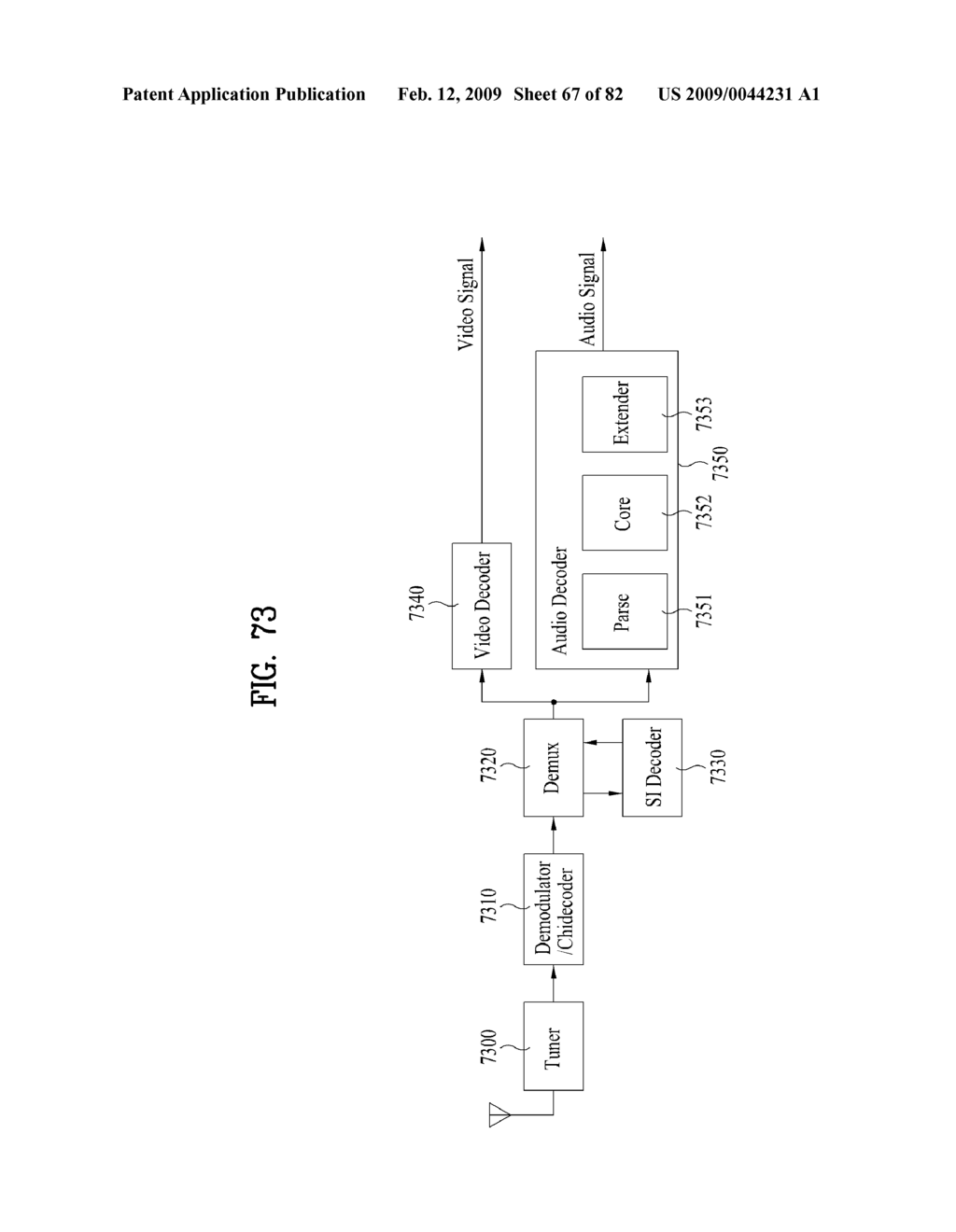 BROADCASTING RECEIVER AND BROADCAST SINGNAL PROCESSING METHOD - diagram, schematic, and image 68