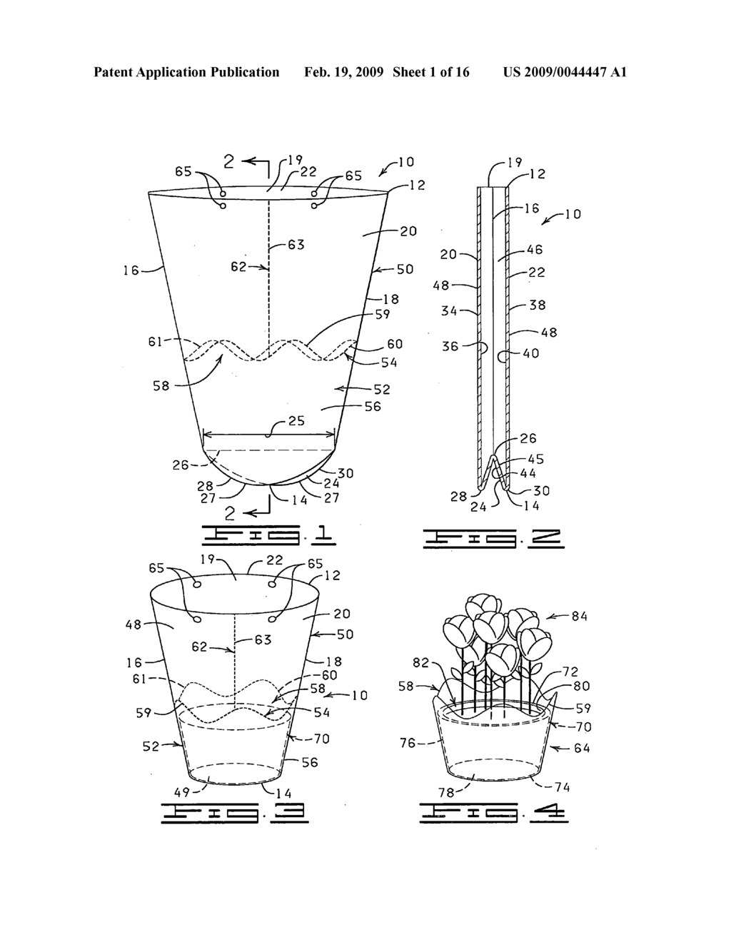 Method of covering a potted plant or floral grouping with a floral sleeve - diagram, schematic, and image 02