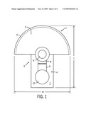 Combination door knocker, peep hole, and decoration hanger diagram and image
