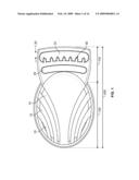 VENT AND STRAP FASTENING SYSTEM FOR A DISPOSABLE RESPIRATOR PROVIDING IMPROVED DONNING diagram and image