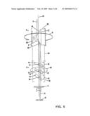 Device for drilling and for removing material using a laser beam diagram and image